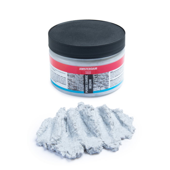 Amsterdam Bote de medio de piedra pómez gruesa 128 de 250 ml